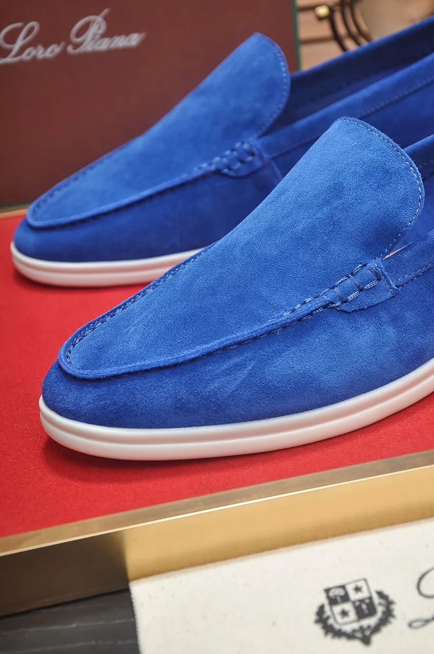 Men's shoes 💰400💶[𝐥𝐨𝐫𝐨 𝐏𝐢𝐚𝐧𝐚] [Couple model] High-end quality, affordable price, LP classic loafers, Italian treasure brand, the only brand that can match Hermès! Only after wearing it do we know that we can’t live up to our feet. Women’s code: 35-40 (customized sizes 34, 41, 42 are non-returnable) Men’s code: 38-44 (customized 45, 46, 47, 48 are non-refundable) Fabric: Customized imported cashmere Lining: Customized imported fetal cowhide Foot: Imported benzene-dyed calfskin Outsole: Exclusive original glass rubber outsole